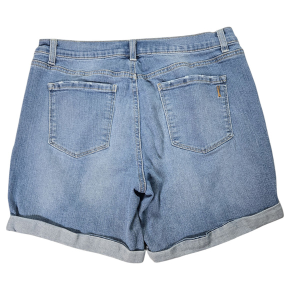 Vintage American Blues Women Sz 6 Embroidered Floral Denim Shorts Spring Summer - Picture 10 of 10